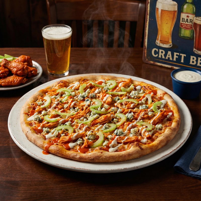 Buffalo Chicken Protein Pizza